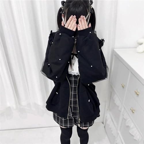 Zenrave Jirai Kei Hoodies Tenshi Kawaii Shoujo Girl Clothes Harajuku Jojifuku Lolita Tops Cutecore Gyaru Jfashion thumbnail 5