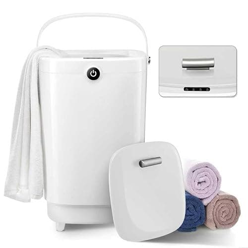 Towel Warmers for Bathroom Bucket, Luxury Large Spa Towel Hot Warmer Bucket Style-Hot Towels in 10 Minutes-Fits Up to Two 40"x70" Oversized Towels - Bathrobe, Towel, Blanket-White - Image 1
