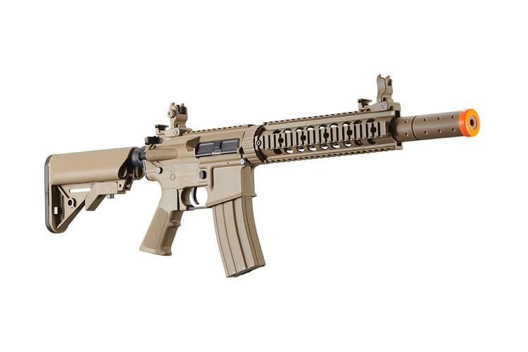 Lancer Tactical Gen 2 SD M4 Polymer (Long Rail)- Full/Semi-Auto Piactinny Rail AEG Rifle with 0.20g BBS, Charger and Battery thumbnail 5
