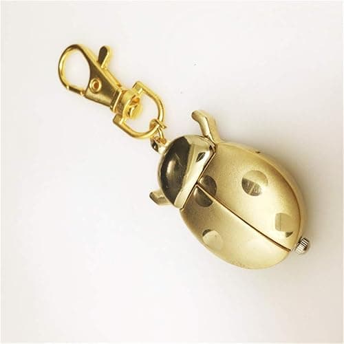 JSHE Fashion Women's Men's Ladybug Vintage Quartz Animal Keychain Pendant Gift Watch thumbnail 5