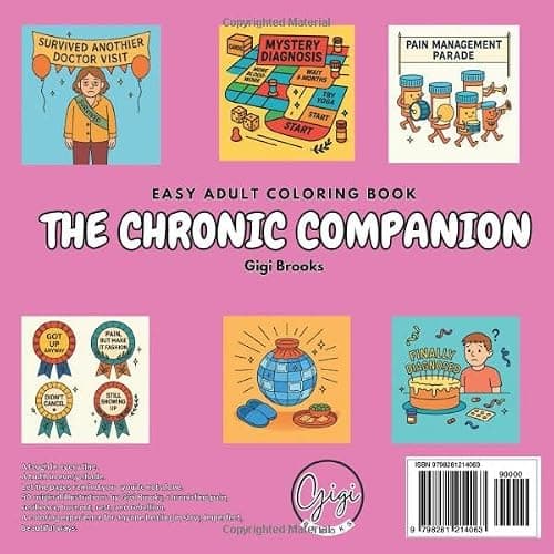 The Chronic Companion Coloring Book | 50 Funny & Empowering Pages for Chronic Illness, Pain, and Recovery: A cozy, comical coloring book for chronic ... and radical rest. (The Companion Series) thumbnail 2