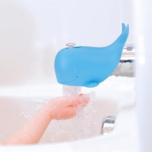 Nuby Bathtub Safety Spout Guard - Compatible with Most Standard Faucets - Bath Toys - Whale thumbnail 2