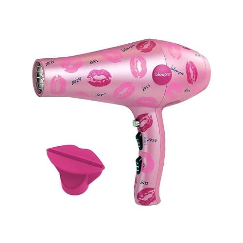 blowpro KISS Edition Titanium Dryer, Reduces Drying Time, 3 Speed & Temp Settings, Pure-Air Tech, 6-White LED Lights, Removable Filter, Cool Shot Button, Comes w/Concentrator! - Image 1
