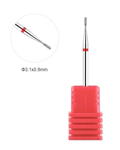 Acycoin2A 2pcs Round Tapered Cuticle Clean Nail Drill Bit (I) thumbnail 5