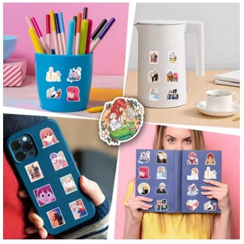 50Pcs Anime Stationery Stickers A Sign of Affection Yuki Stationery Student Cartoon Waterproof Graffiti Decorate thumbnail 4