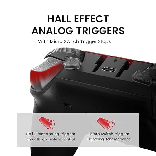 GameSir G7 Pro Wired Controller for Xbox Series X|S, Xbox One, Wireless Gamepad for PC&Android with TMR Sticks, Hall Effect Analog Triggers, 1000Hz Polling Rate, 3.5mm Audio Jack - Black thumbnail 6