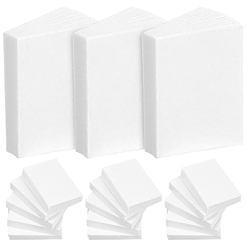 VOSAREA 50pcs Miniature White Book Dollhouse Book Models 1:12 Scale Mini Book Tiny Blank Notebook Toy Mini House Opening Books Ornament for Dollhouse Bookshelf Decoration - Image 1