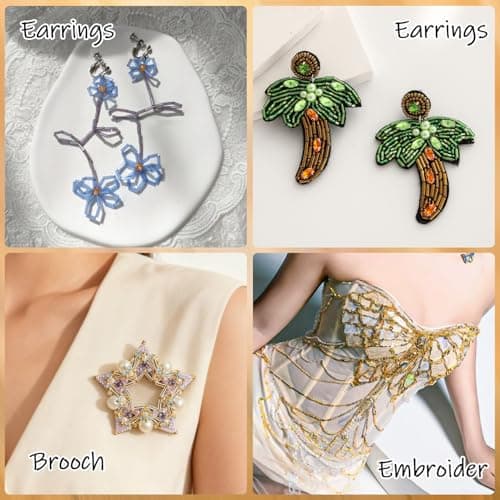 Seople 5040Pcs Tube Bead Embroidery Kit, Bugle Beads for Embroidery for Jewelry Making, Crafts, Bracelets, Necklaces, Earrings thumbnail 2