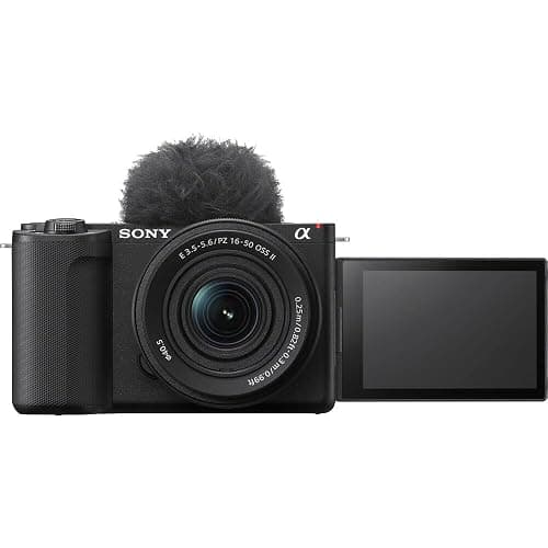 Sony Alpha ZV-E10 II Mirrorless Camera with 16-50mm Lens (Black) (ZVE10M2KB) + 64GB Memory Card + Bag + Card Reader + HDMI Cable + Flex Tripod + Hand Strap + Memory Wallet + Cleaning Kit (Renewed) thumbnail 2