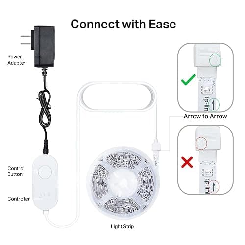 Kasa Smart LED Light Strip, 16.4ft WiFi LED Strip Works with Alexa, Google Home, SmartThings, High Brightness with 16 Million Colors, RGB, Grouping, Adjustable Length, Up to 25,000 Hours (KL400L5) thumbnail 2
