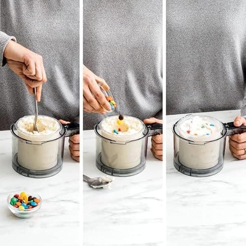 Ninja CREAMi Ice Cream, Sorbet, Milkshake Maker + 3 CREAMi Pints, Black thumbnail 4