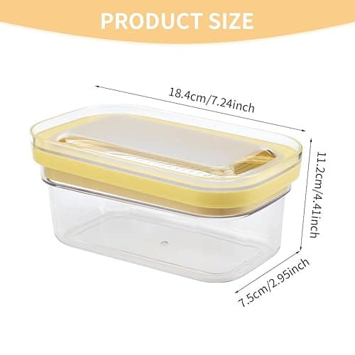 2-in-1 Butter Slicer & Storage Container, 8 oz Capacity, with Airtight Lid, Easy Slice & Store Solution for Fridge & Countertop – Perfect for Kitchen Use thumbnail 2