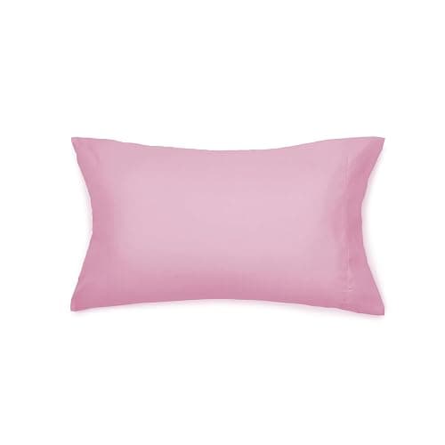 Amazon Basics 3-Piece Soft Microfiber Kid's Comforter and Pillow Sham Set, Full/Queen, Light Pink, Solid thumbnail 4