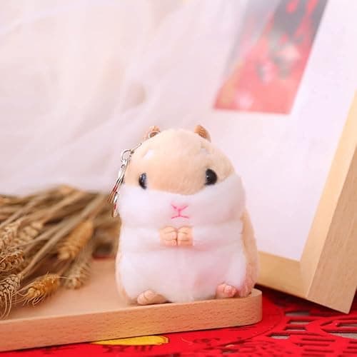 2 Pack Plush Hamster Keychain thumbnail 7