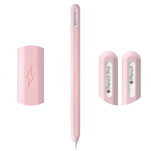 Ultra Thin Protective Pencil Cover for Apple Pencil Pro &Apple Pencil 2nd Gen Silicone Case Sleeve Compatible with Apple Pencil Pro (Pink) - Image 1