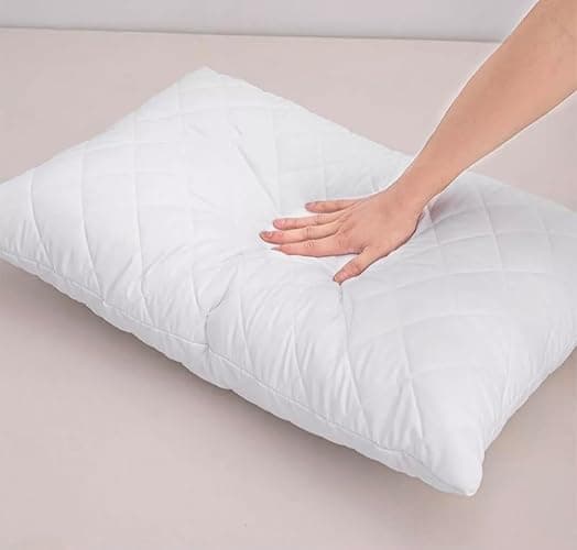 2 Pack Premium Hotel Pillows – Quilted Cover & Soft Hollowfibre Filling – Down Alternative Bed Pillows for Back, Side & Stomach Sleepers – Plush & Supportive thumbnail 4