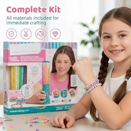 Xakava Quick-Click Bracelet Maker Kit, DIY Charm Bracelet Kit with Beads, Easy Click Design, Jewelry Making Kit for Girls, Cute & Friendship Bracelet Kit, Charm Bracelet Making Kit (A Set) thumbnail 5