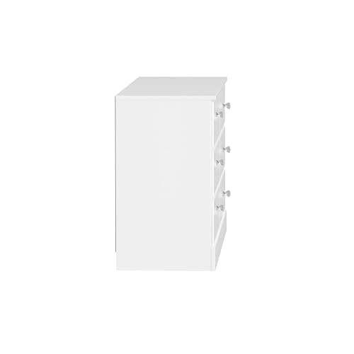 Prepac Astrid 6 Drawer Double Dresser for Bedroom with Crystal Knobs, Wide Chest of Drawers, Bedroom Furniture, Clothes Storage and Organizer, 15.5" D x 47.5" W x 26.85" H, White thumbnail 10