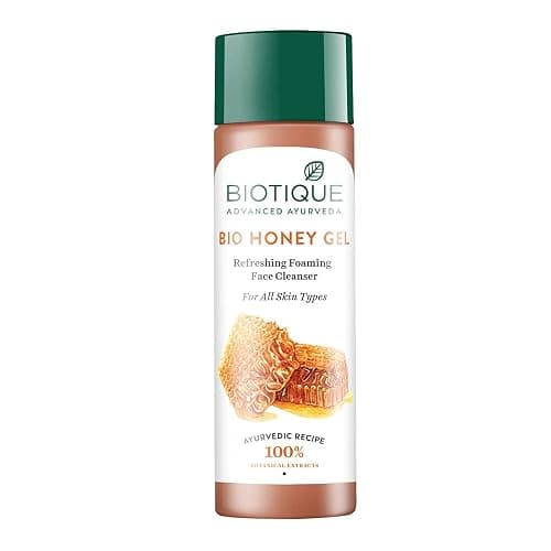 Biotique Bio Honey Gel Refreshing Foaming Face Cleanser, 120 ml/4.05Fl.Oz. - Image 1