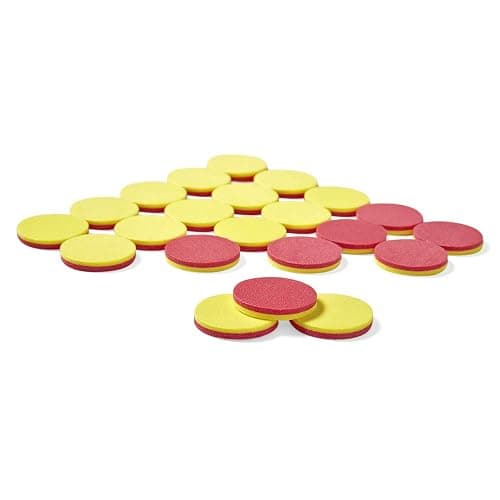 hand2mind Foam Two-Color Counters, Red and Yellow, Manipulatives, Chips, Math Bingo, 200 Count thumbnail 9