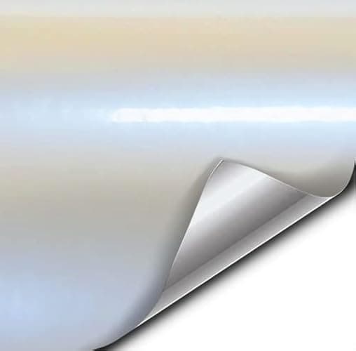 VViViD Space Pearl Metallic White Gloss Vinyl Wrap Film 1.5ft x 5ft Roll Sheet DIY Easy to Use Air-Release Adhesive - Image 1