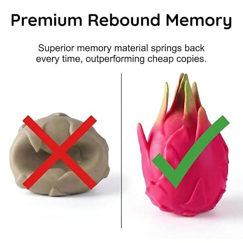 Dragon Fruit Squishy, 2026 New Realistic Fruit Stress Balls Stress Relief Fidget, Giant Dragonfruit Squishy Jumbo, Slow Rebound for Adults (1pc) thumbnail 3