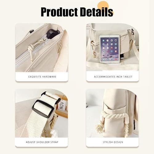 Dalicoter Game Handbag Kafka Crossbody Bag Single Shoulder Bag Adult Anime 3D Print Backpack White Bag thumbnail 4