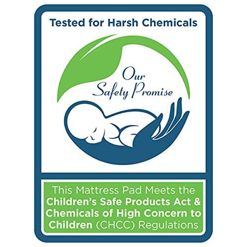 Sealy Baby Organic Cotton Top Breathable Fitted Waterproof Infant Crib Mattress Protector Pad and Toddler Bed Cover, Durable and Comfortable Topper, Machine Washable, 52” x 28”- White thumbnail 7