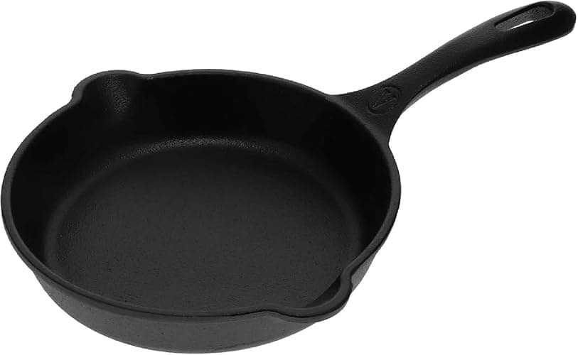 Victoria 6.5 Inch Mini Cast Iron Skillet. Small Frying Pan,Seasoned with 100% Kosher Certified Non-GMO Flaxseed Oil (SKL-206) - Image 1