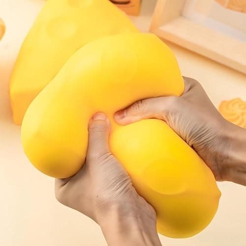 2026 New Yellow Big Cheese Squishy, Soft Novelty Squeeze Cheese, Rebounding Jumbo Squishy-Cheesess Stress & Anxiety Relief Fidget Gift for Adults (4.33in) (Square Cheese) thumbnail 7