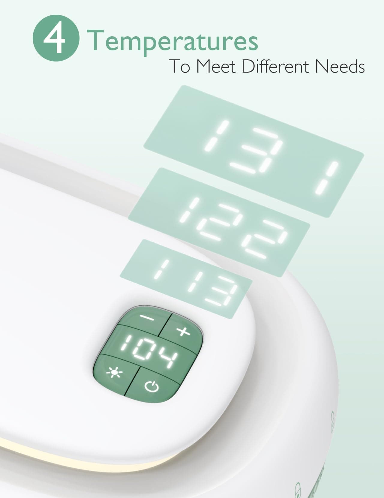 Momcozy Baby Wipe Warmer, Innovative Spring Design, Large Capacity Wipes Dispenser, Fast and Even Heating, 4 Modes of Temperature Heating Control, Diaper Wipe Warmer with Night Light thumbnail 5