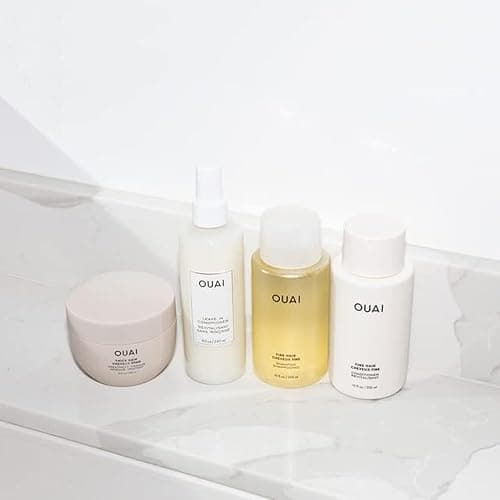 OUAI Fine Shampoo and Conditioner Set - Sulfate Free Shampoo and Conditioner for Women & Men - Made with Keratin, Marshmallow Root, Shea Butter & Avocado Oil - Free of Parabens & Phthalates (10 Fl Oz) thumbnail 8