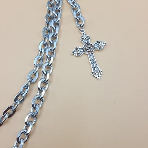 Punk Pants Chain Hip Hop Cross Sword Star Rivet Charm Layered Jeans Chains Wallet Chain Vintage Rock Chains for Women Men Halloween Jewelry Clothing Accessories thumbnail 6