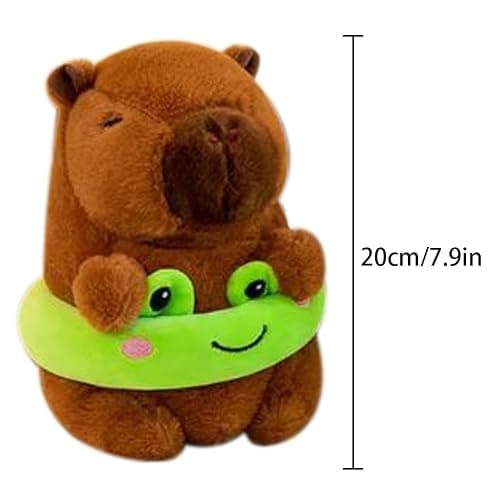 7.87 inch Capybara Plush, Costume Cute Capybara Unique and Perfect Fun Creative Home Décor Birthday (Brown) thumbnail 3