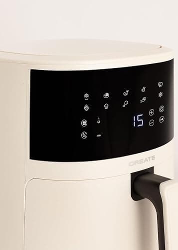CREATE Air Fryer Studio Easy Luftfritteuse, 4,5 l, gebrochenes Weiß, Kapazität 5-6 Portionen, 10 Programme, Touch-Bedienfeld, Zeit- und Temperatursteuerung, 1400 W thumbnail 8