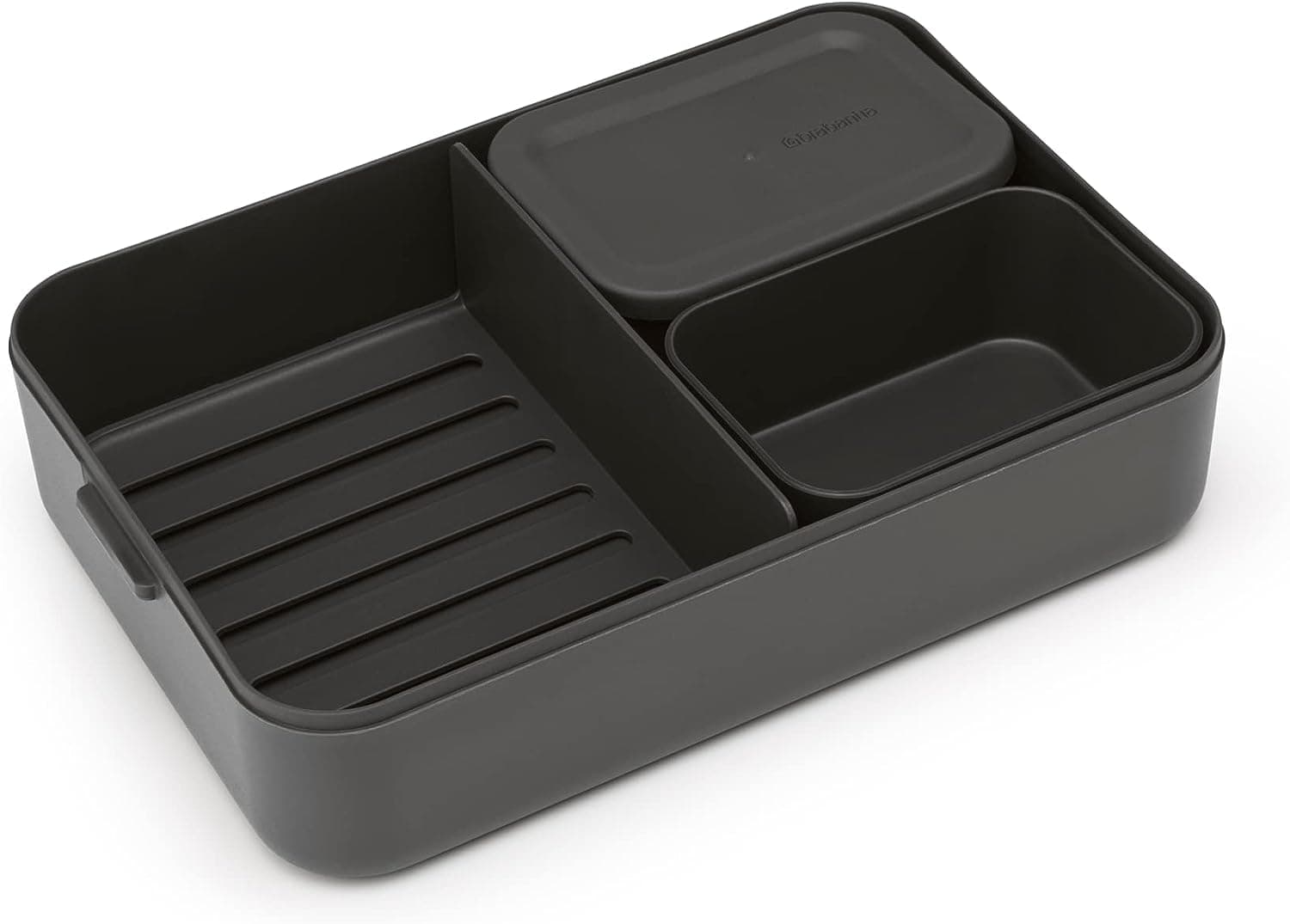 Brabantia Make & Take Lunch Box Bento, Lunch Container, Dark Grey, 2L thumbnail 3