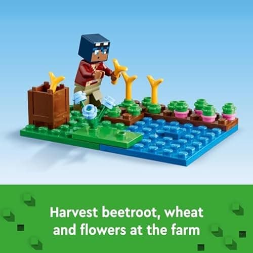 LEGO Minecraft The Frog House Building Toy for Kids, Minecraft Toy Featuring Animals, a Toy Boat and Mob Figures, Gaming Gift for Girls and Boys Ages 8 and Up, 21256 thumbnail 5