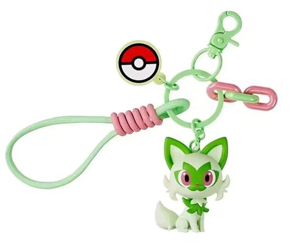 Pokemon | Pokemon Keyring/Bag Charm Figure | 15+ Years | Sprigatito - Image 1