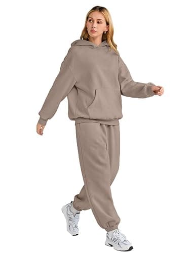 AUTOMET Womens 2 Piece Outfits Lounge Hoodie Sweatsuit Sets Plus Size Fall Fashion Clothes Airport Travel Pants Tracksuits thumbnail 4