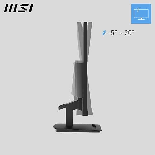 msi PRO MP243L E14 24-inch IPS 1920 x 1080 (FHD) Gaming Office Monitor, 144Hz, Free-Synch, HDR Ready, HDMI, VGA Port,VESA Mountable, Tilt, 4-Side Slim Bezel,1ms, Black thumbnail 6