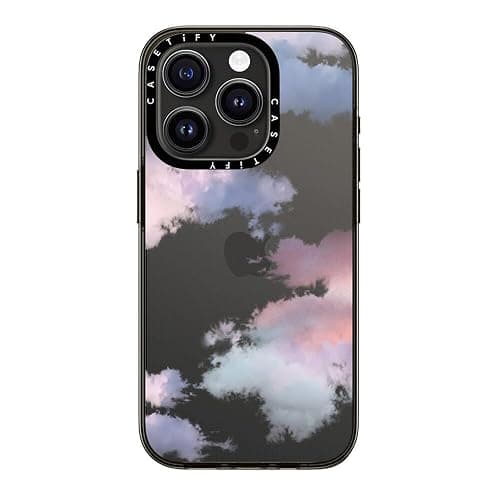 CASETiFY Impact Case for iPhone 12 Pro Max - Clouds White - Clear Black thumbnail 4