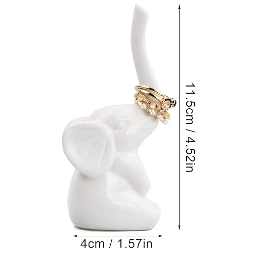Kioiner Ceramic Elephant Ring Holder thumbnail 3