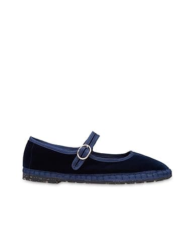 Flabelus Women's Velvet Mary Jane Flats - Image 1