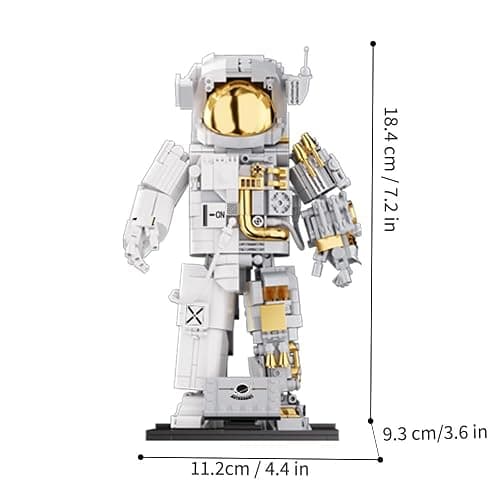 NETEHU Space Astronaut Building Block Toy, Ideal Gift for 6-14 Year Old Children, 880 Pieces Mini Bricks for Adult, Space Astronaut Building Block Sets thumbnail 3