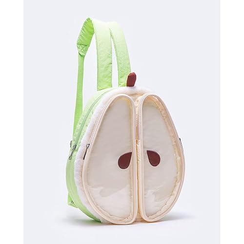 VVRPWASSLY Cute Pear Shape Ita Bag Anime Cosplay Daypack Large Capacity Kawaii Backpack for Women (Green, Large) - Image 1