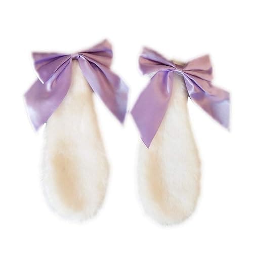 WeeH A Pair of Cartoon Animal Furry Ears Hair Clips Halloween Costume Headwear for Women Men at Birthday Party Anime Theme - Image 1