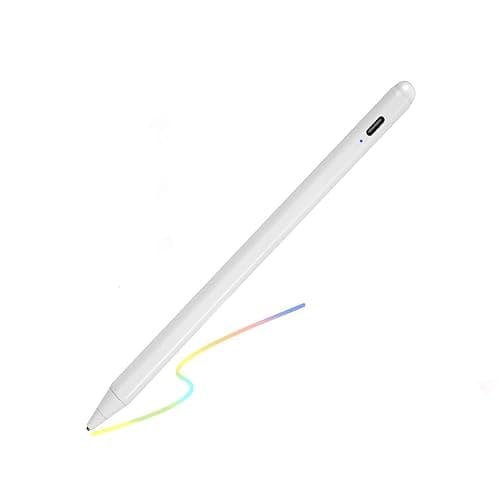 Electronic Stylus for iPad 5th Generation 9.7" 2017 Pencil,Type-C Rechargeable Active Capacitive Pencil Compatible with Apple iPad 5th Gen 9.7-inch Stylus Pens,Good on iPad Drawing Pens,White - Image 1