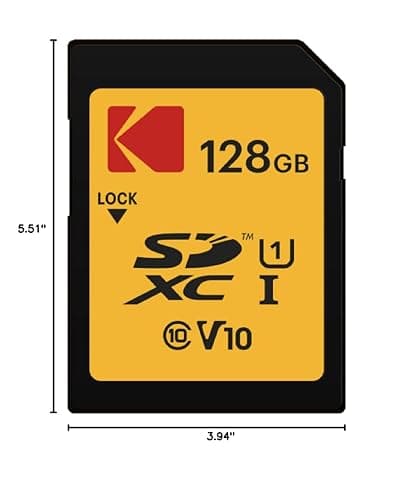 KODAK SDXC Card 128GB UHS-I U1 V10 Premium, up to 85MB/s Read Speed, for Full HD Video and High-Resolution Pictures, Compatible with SDXC Standard - EKMSD128GXC10K thumbnail 3