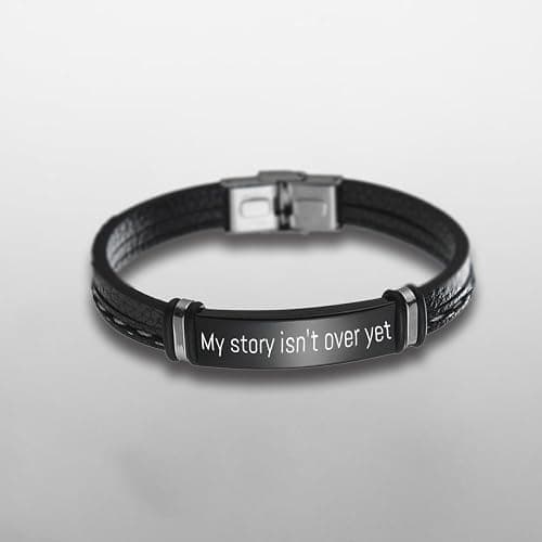 Mental Health Awareness Bracelet Suicide Awareness Bracelets Bracelet For Men Depression Relief Gifts for Men Suicide Prevention Awareness Inspirational Gift thumbnail 5