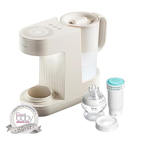 Tommee Tippee Perfect Prep Machine, Baby Bottle Formula Feed Maker with Antibacterial Water Filter, App Support, Day & Night Feed-Friendly Features, Chalk thumbnail 2